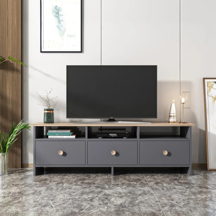 Mueble TV Oslo Antracita Roble