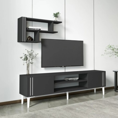 Mueble TV Snow Set Antracita - 382NRC1147