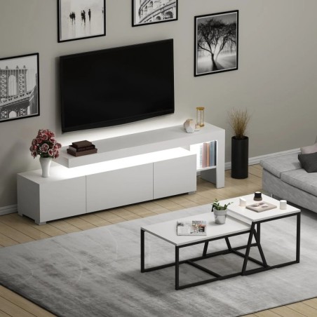 Conjunto de muebles de sala Beliz Blanco