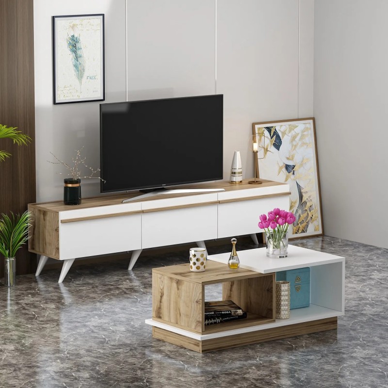 Conjunto de muebles de sala Valentina Blanco Zafiro - 382NRC1508