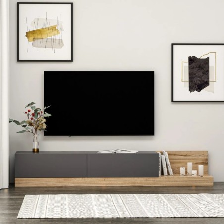 Mueble TV Majör Antracita Nogal