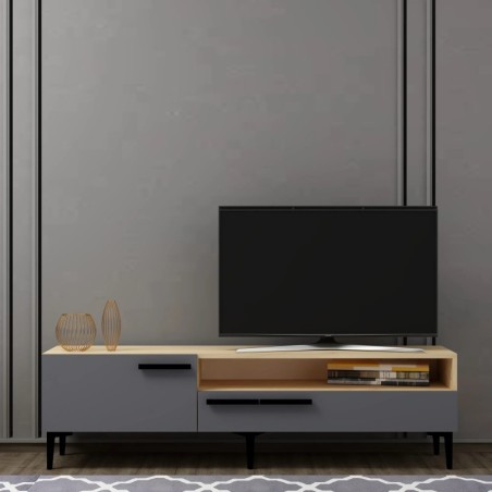 Mueble TV Zera Roble Antracita