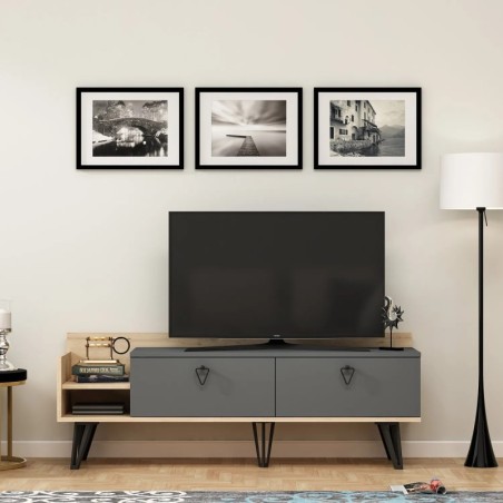 Mueble TV Mia Roble Antracita