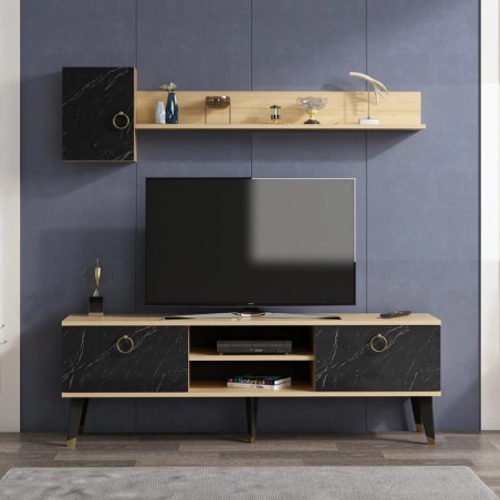 Mueble TV Alfa Zafiro Negro