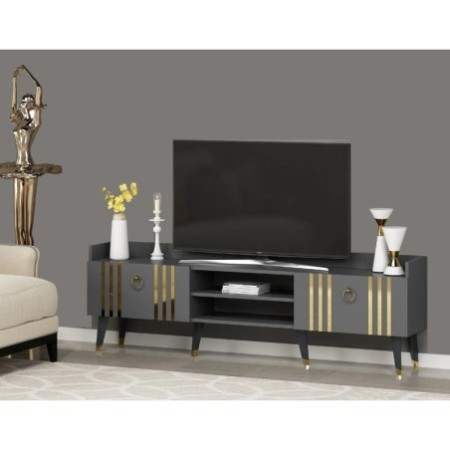 Mueble TV Isıl Antracita Oro - 475OLV1149