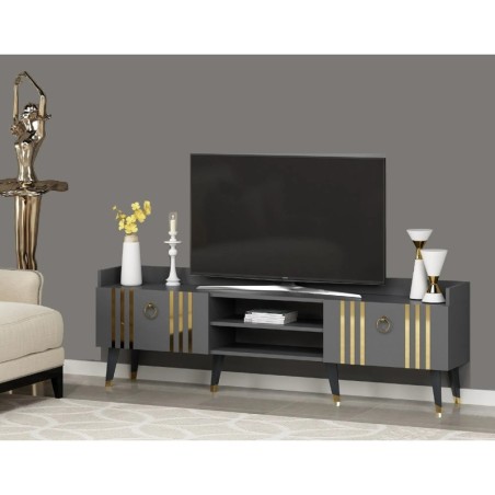 Mueble TV Isıl Antracita Oro