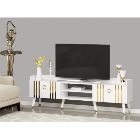 Mueble TV Isıl Blanco Oro