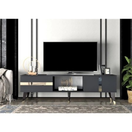 Mueble TV Vania Antracita Oro - 475OLV1151