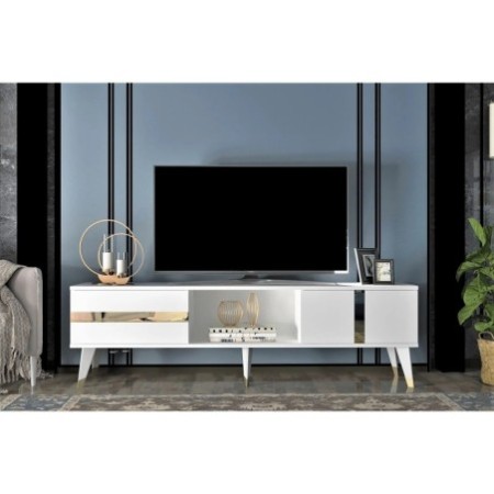 Mueble TV Vania Blanco Oro - 475OLV1154