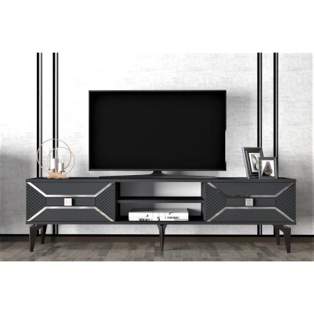 Mueble TV Yumedi Antracita Plata