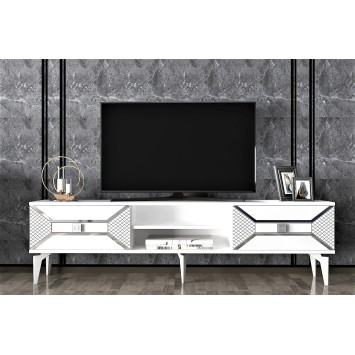 Mueble TV Yumedi Blanco Plata - 475OLV1159