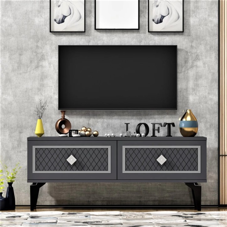 Mueble TV Arel Antracita Plata