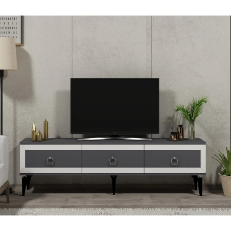 Mueble TV Selen Antracita Blanco - 475OLV2704