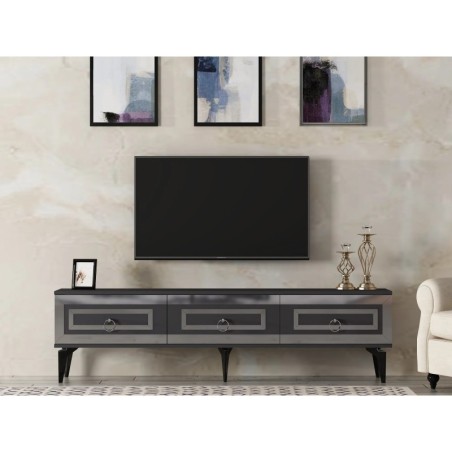 Mueble TV Karya Antracita Plata