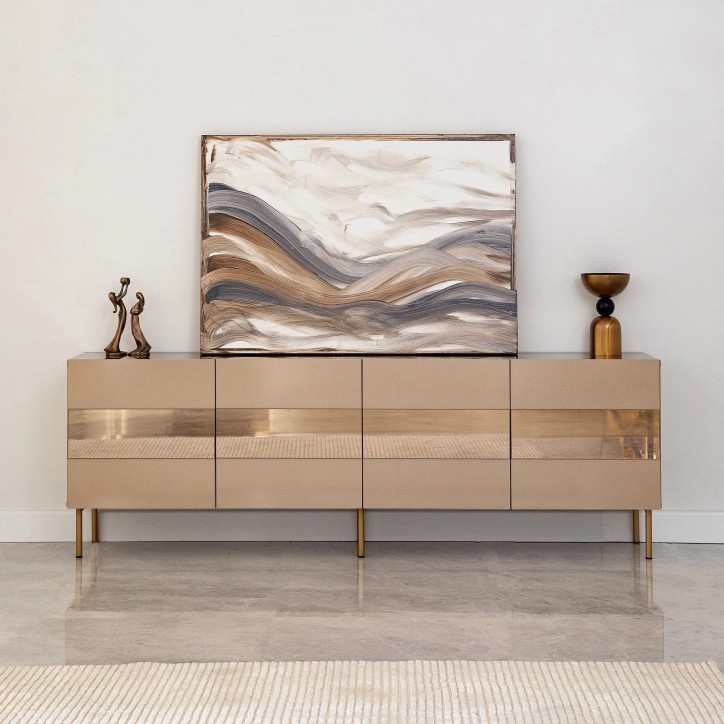 Mueble TV Leon Bronce Oro