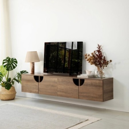 Mueble TV Grotte Nogal - 552NOS2437