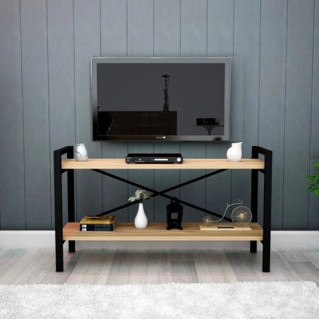 Mueble TV Athena v1 Pino Atlántico Negro