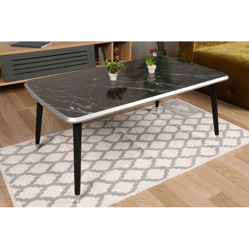 Mesa de centro Harry Gris Negro Plata - 572KTE1110