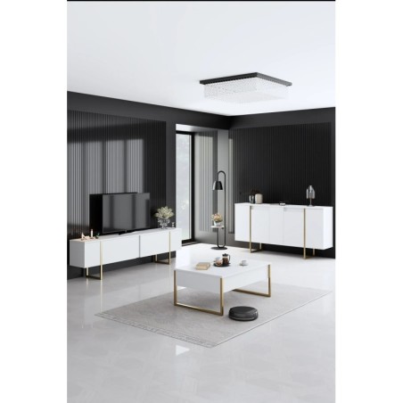 Conjunto de muebles de sala Luxe Blanco Oro