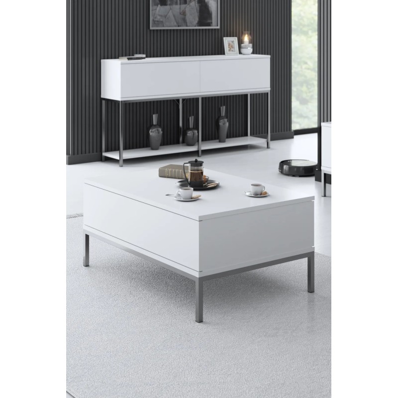 Mesa de centro Lord Blanco Plata - 618BLY1206