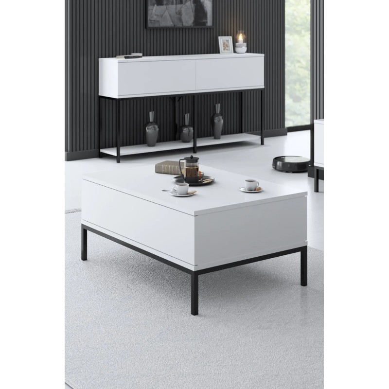 Mesa de centro Lord Negro Blanco - 618BLY1210