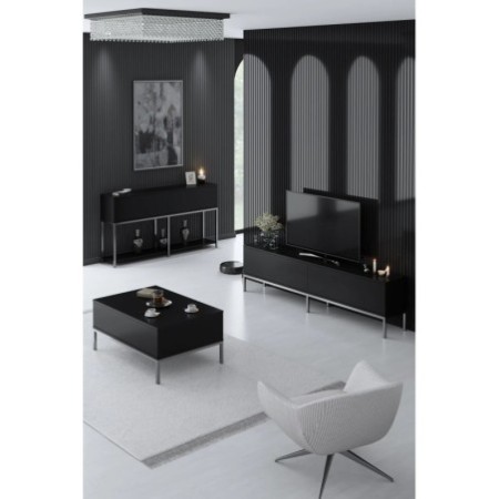 Conjunto de muebles de sala Lord Negro Plata - 618BLY1219