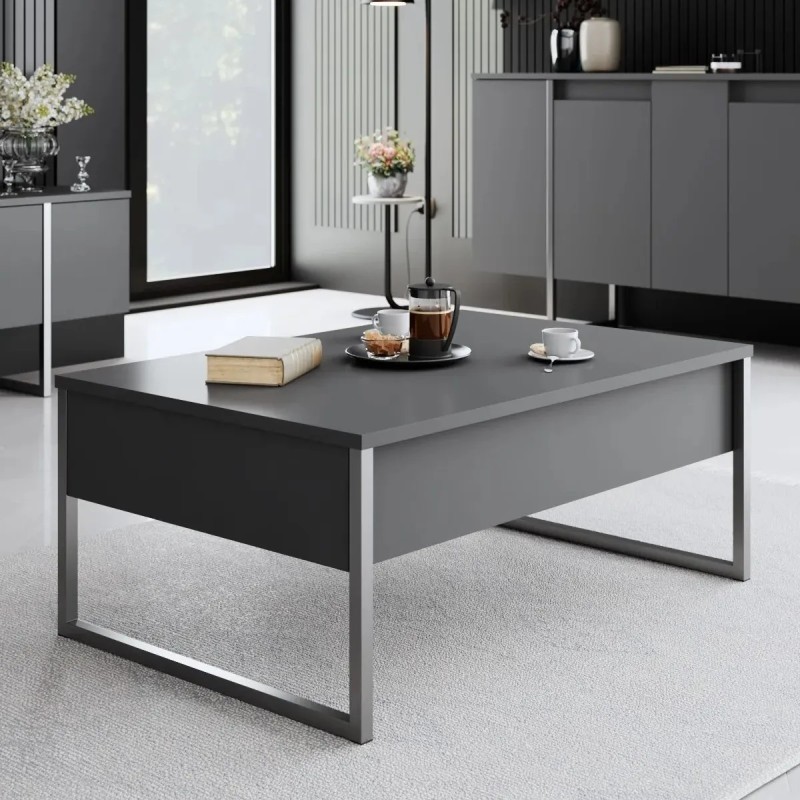 Mesa de centro Luxe Antracita Plata - 618BLY1350