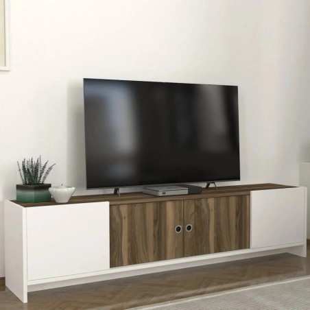 Mueble TV Bonnel Blanco Nogal