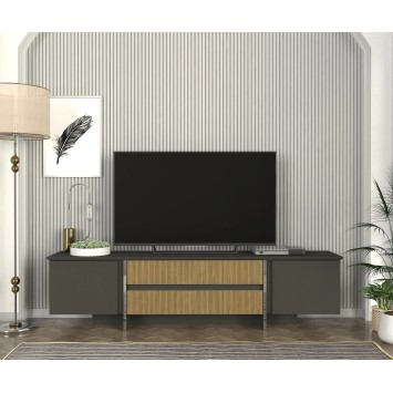 Mueble TV Poem Antracita Nogal - 804TRH4908