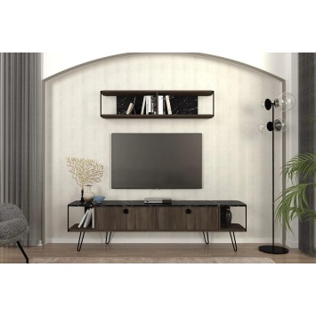 Mueble TV Zoey Mármol Marrón - 804TRH4910