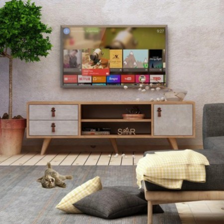 Mueble TV Seva Roble Blanco - 811MDD3009