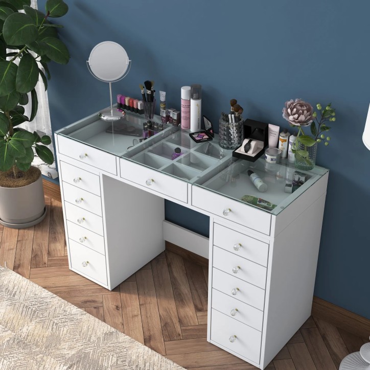 Mesa de maquillaje BJ105 2716 Blanco