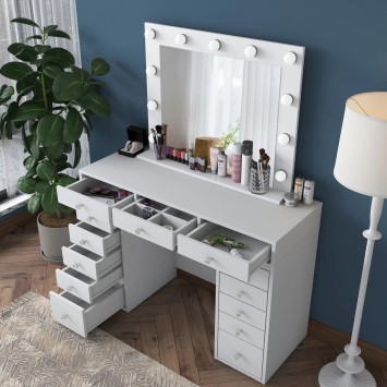 Mesa de maquillaje BJ119 2895 Blanco - 893RAN5416