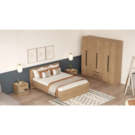 Conjunto de muebles de dormitorio Ll7-S Nogal - 956LCS3139