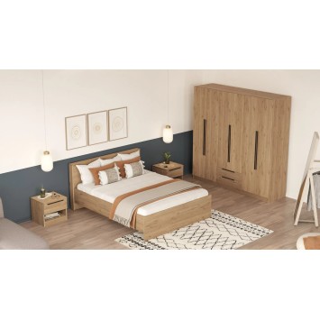 Conjunto de muebles de dormitorio Ll7-S Nogal - 956LCS3139