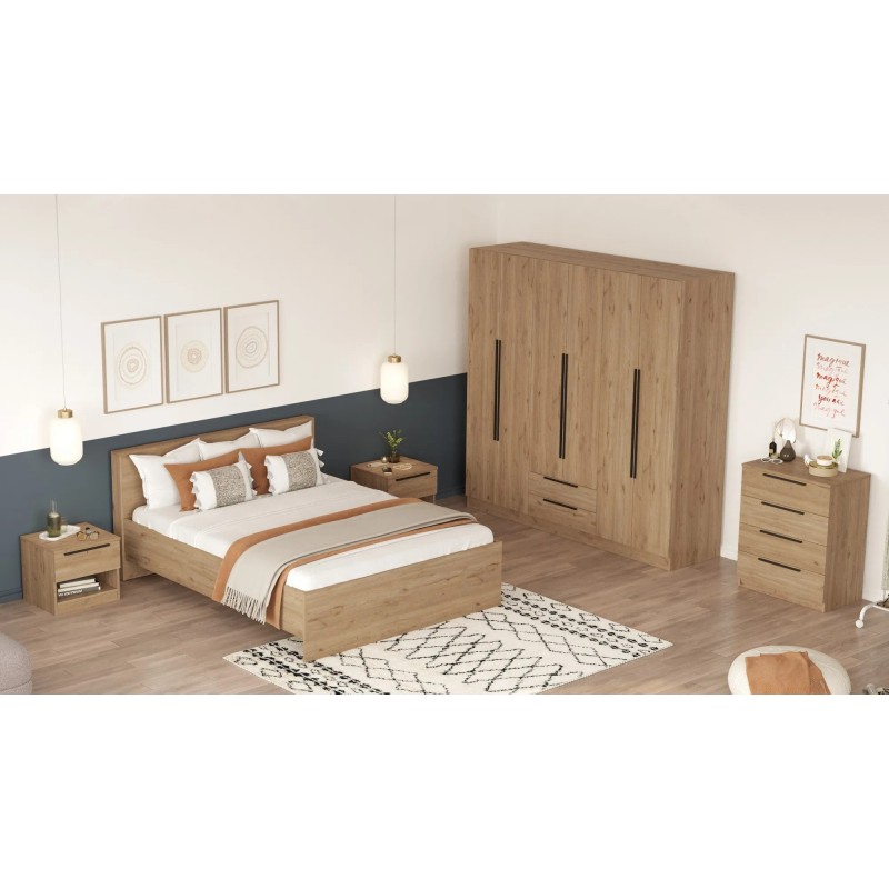 Conjunto de muebles de dormitorio Ll8-S Nogal - 956LCS3140