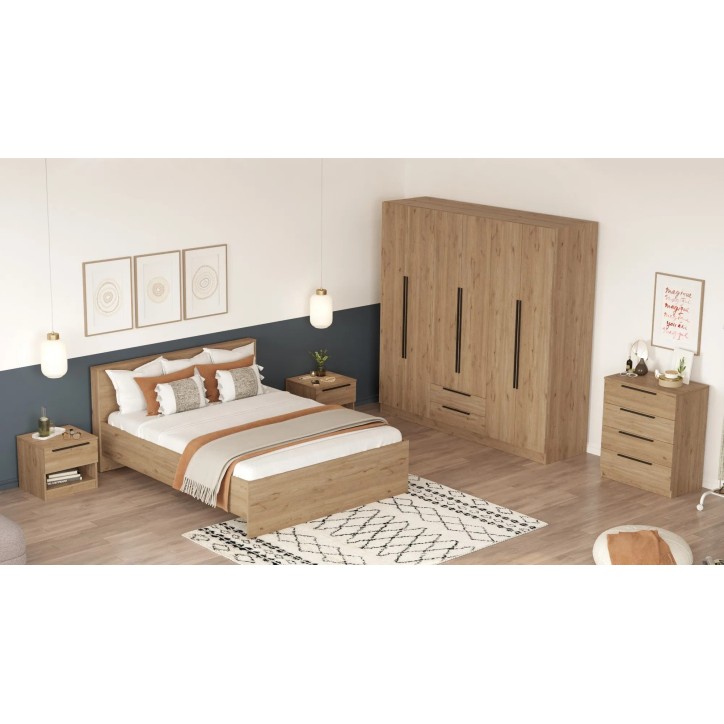 Conjunto de muebles de dormitorio Ll8-S Nogal