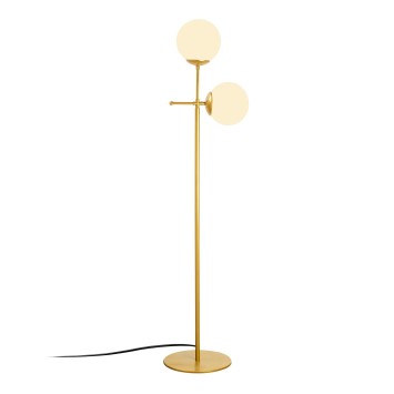 Lámpara de pie Mudoni-MR-955 oro metal vidrio 34x15x174 cm - 8681875648683