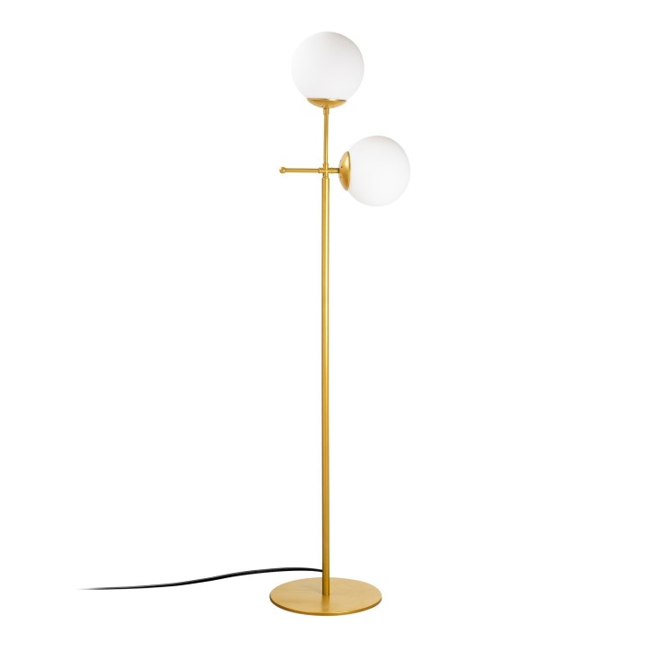 Lámpara de pie Mudoni-MR-955 oro metal vidrio 34x15x174 cm