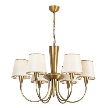 Lámpara de techo Pardo-3011 oro cobrizo metal tela diámetro 75x85 cm - 8681875458749