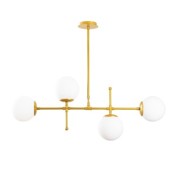 Lámpara de techo Mudoni-MR-951 oro metal 98x15x80 cm - 8681875648447