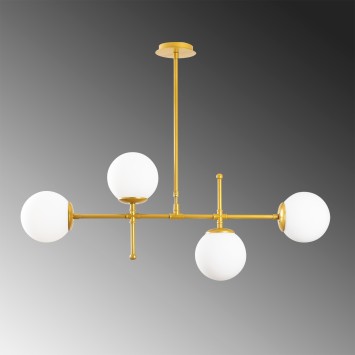 Lámpara de techo Mudoni-MR-951 oro metal 98x15x80 cm - 8681875648447