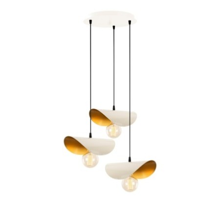 Lámpara de techo Sivani-MR-964 oro blanco metal diámetro 45x106 cm