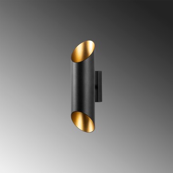 Lámpara de pared Cut-11810 oro negro metal 8x12x30 cm - 8683342590808