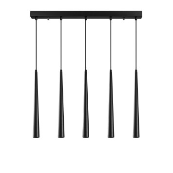 Lámpara de techo Uğur-6075 negro metal 78x5x135 cm - 8681875500998