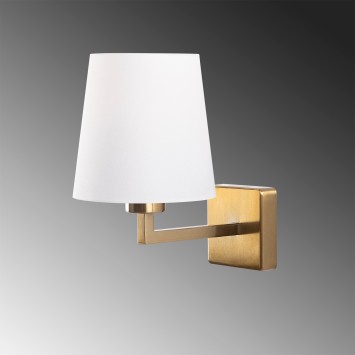 Lámpara de pared Profil-4652 oro blanco metal tela 18x24x30 cm - 8681875494181