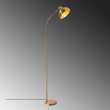 Lámpara de pie Varzan-10850 oro cobrizo metal 20x43x162 cm - 8683342264440