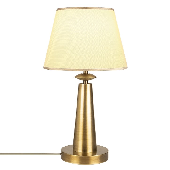 Lámpara de mesa Pardo-3041 oro cobrizo metal tela diámetro 30x55 cm