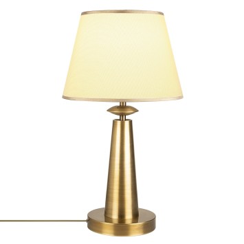 Lámpara de mesa Pardo-3041 oro cobrizo metal tela diámetro 30x55 cm - 8681875458770