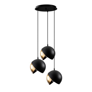 Lámpara de techo Berceste-252-S2 oro negro metal diámetro 40x114 cm - 8681875568660